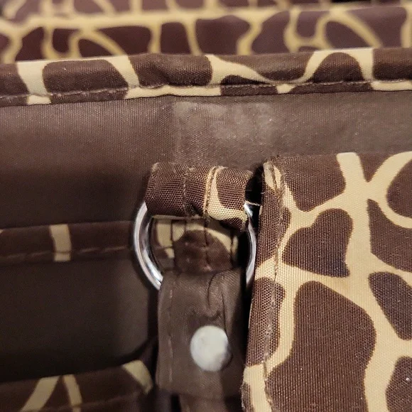 Brown Giraffe Print Craft Organizing Bag - Picture 13 of 13